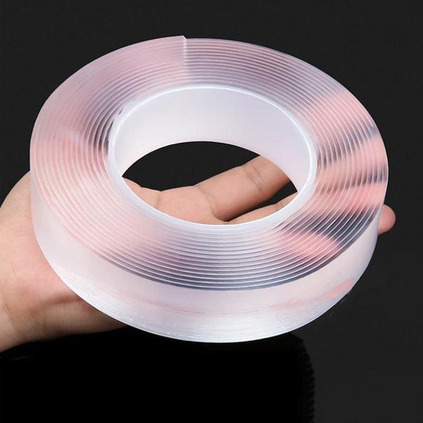 Monster Tape Adesivos de parede à prova d'água Reutilizáveis Resistentes ao calor Banheiro Fitas para decoração de casa Fitas nano transparentes dupla face - CompraFácil