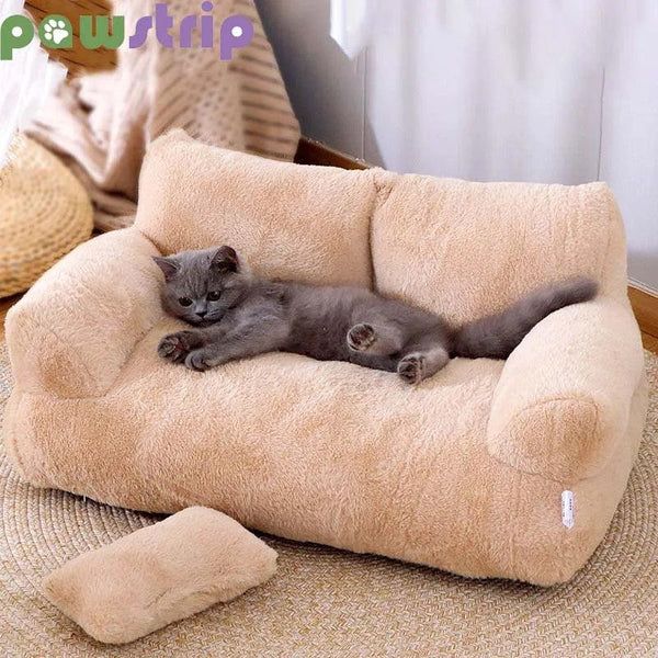 Cama de luxo para gatos, super macia e quente