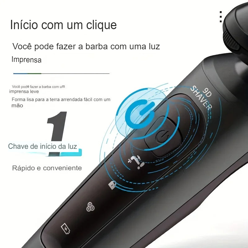 Novo barbeador elétrico 4 em 1